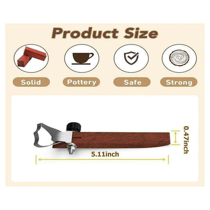Personalized Pottery Handle Sculpting Tool - Innovative Mug and Kitchen Utensil Designer Scraper - Très Elite