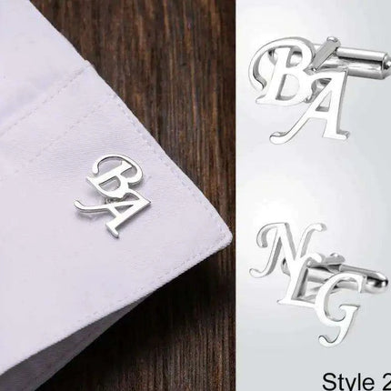 Personalized Stainless Steel Cufflinks for Men - Custom Engraved Elegance for Weddings and Gifts - Très Elite