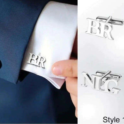 Personalized Stainless Steel Cufflinks for Men - Custom Engraved Elegance for Weddings and Gifts - Très Elite