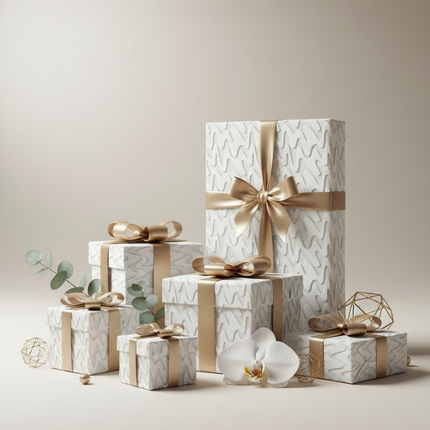 Personalized Sustainable 3D Christmas Gift Wrap - Custom Eco-Friendly Holiday Paper - Très Elite