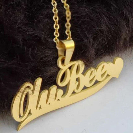 Personalized Unisex Stainless Steel Name Necklace with Chunky Chain - Très Elite