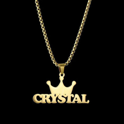 Personalized Unisex Stainless Steel Name Necklace with Chunky Chain - Très Elite