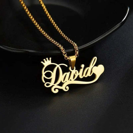 Personalized Unisex Stainless Steel Name Necklace with Chunky Chain - Très Elite
