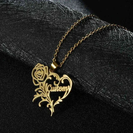 Personalized Unisex Stainless Steel Name Necklace with Chunky Chain - Très Elite