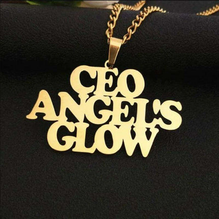 Personalized Unisex Stainless Steel Name Necklace with Chunky Chain - Très Elite