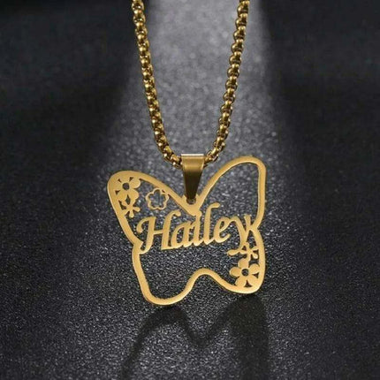 Personalized Unisex Stainless Steel Name Necklace with Chunky Chain - Très Elite