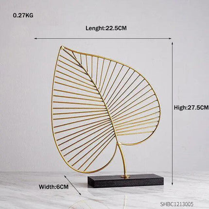 Personalized Vintage Ginkgo Leaf Metal Wall Art - Retro Chic Home Decoration