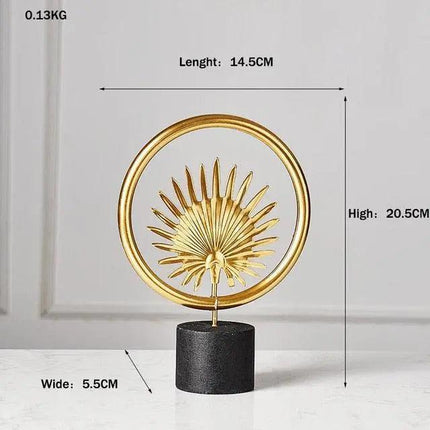 Personalized Vintage Ginkgo Leaf Metal Wall Art - Retro Chic Home Decoration