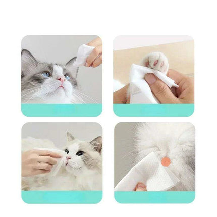 Pet Dental Care & Hygiene Wipes for Dogs and Cats - 80 Count - Très Elite