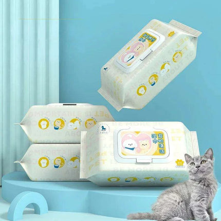 Pet Dental Care & Hygiene Wipes for Dogs and Cats - 80 Count - Très Elite