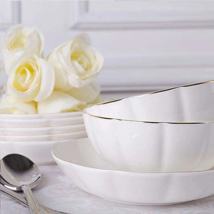 Phnom Penh Luxe Bone China Dining Collection - Sophisticated Tableware for Home and Hospitality - Très Elite