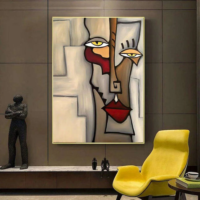 Picasso Inspired Canvas Art - Elegant Décor for Art Aficionados