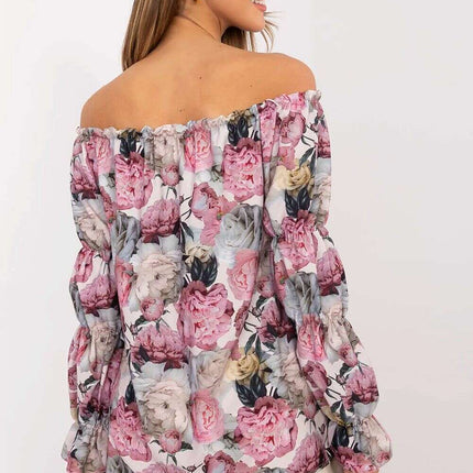 Pink Blouse Model 209166 Spanish Style Elegant Top Women - Très Elite