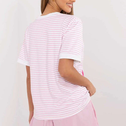 Pink Blouse Model 213268 for Women Breathable Cotton Blend - Très Elite