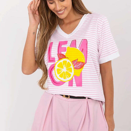 Pink Blouse Model 213268 for Women Breathable Cotton Blend - Très Elite