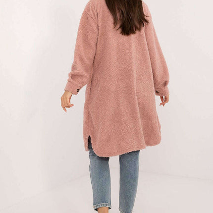 Pink Boucle Long Sleeve Shirt Model 200989 For Women - Très Elite