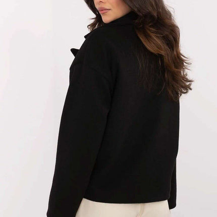 Pink Coat With Wide Lapels Polyester Elastane Blend 211294 - Très Elite