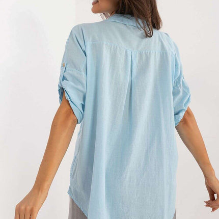 Pink Cotton Shirt Model 198940 For Women Casual Wear - Très Elite