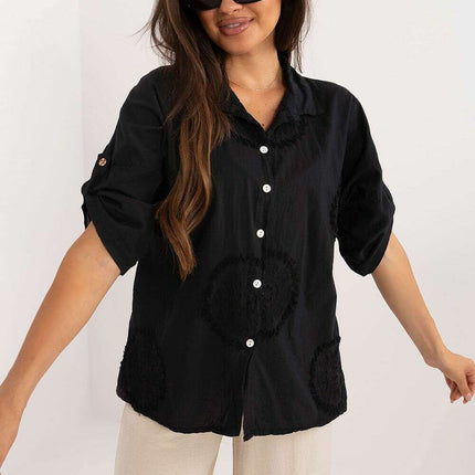 Pink Cotton Shirt Model 198940 For Women Casual Wear - Très Elite