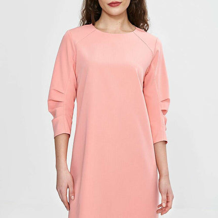 Pink Daydress 210071 A Line Knee Length Back Zipper