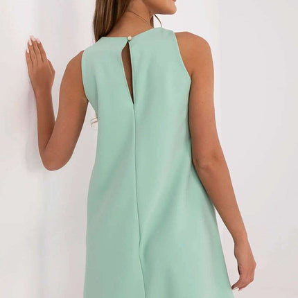 Pink Daydress Model 211290 Trapeze Silhouette For Occasions - Très Elite