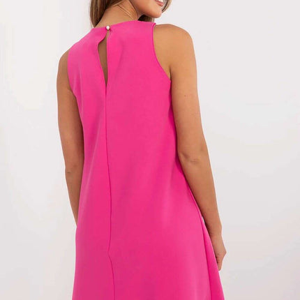 Pink Daydress Model 211290 Trapeze Silhouette For Occasions - Très Elite