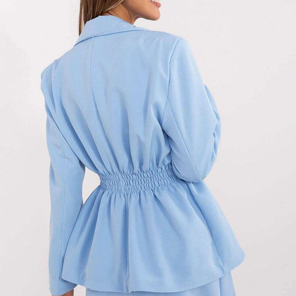 Pink Jacket 208707 Elegant Blazer With Padded Shoulders - Très Elite
