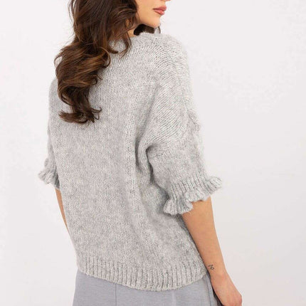 Pink Jumper 208515 Women Knit Sweater Soft Warm Blend - Très Elite