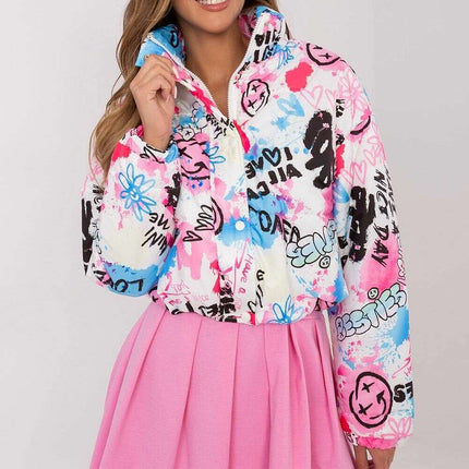 Pink Quilted Jacket 208947 Lightweight Nylon Casual - Très Elite