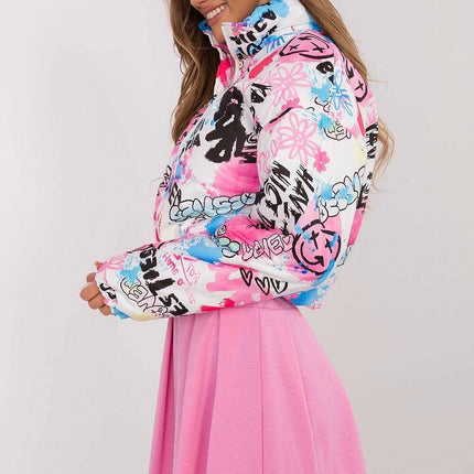Pink Quilted Jacket 208947 Lightweight Nylon Casual