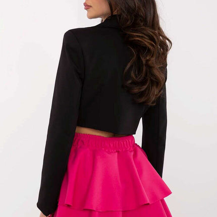 Pink Short Skirt Model 209208 Lightweight Flared Mini - Très Elite