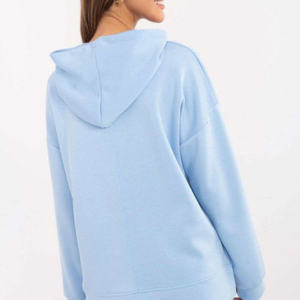 Pink Sweatshirt Model 207032 With Side Slits For Daily Wear - Très Elite