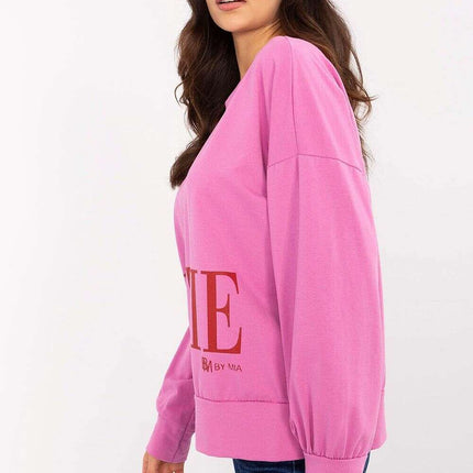 Pink Sweatshirt Model 207656 Cotton Spandex Blend Women - Très Elite