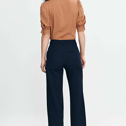 Pink V Neck Blouse With Tie Front And Puff Sleeves Chic - Très Elite