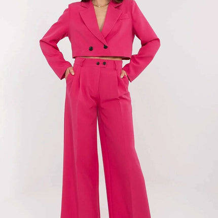 Pink Women Short Blazer And Trousers Set Model 212269 - Très Elite