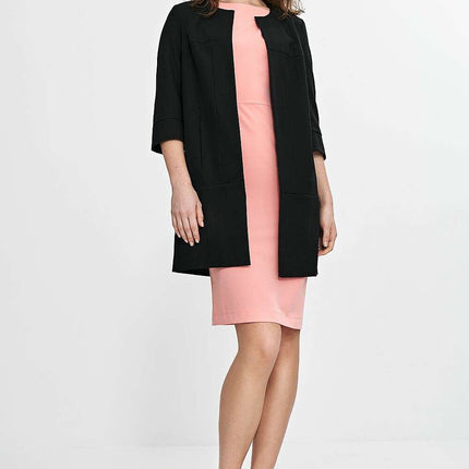 Pink Womens Blazer Jacket Model 211807 Three Quarter Sleeves - Très Elite