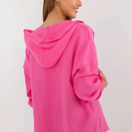 Pink Womens Shirt Model 213251 Lightweight Muslin Cotton - Très Elite