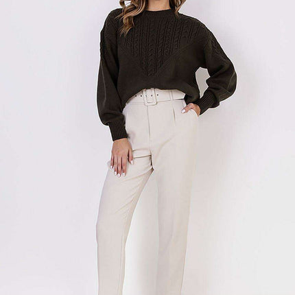 Plaid Elegance: Sporty Knit Sweater - Très Elite