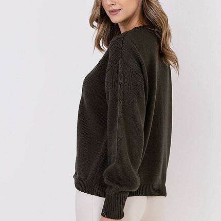 Plaid Elegance: Sporty Knit Sweater - Très Elite