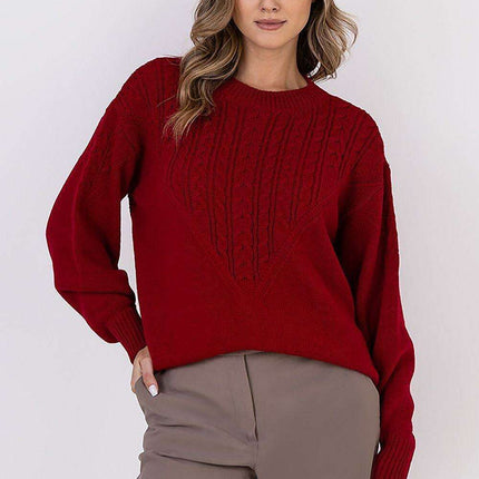 Plaid Elegance: Sporty Knit Sweater