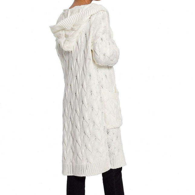 Plaid Hooded Warmth Cardigan