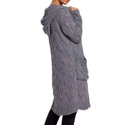 Plaid Hooded Warmth Cardigan - Très Elite