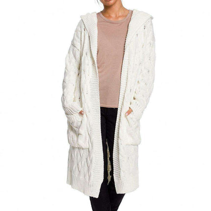 Plaid Hooded Warmth Cardigan