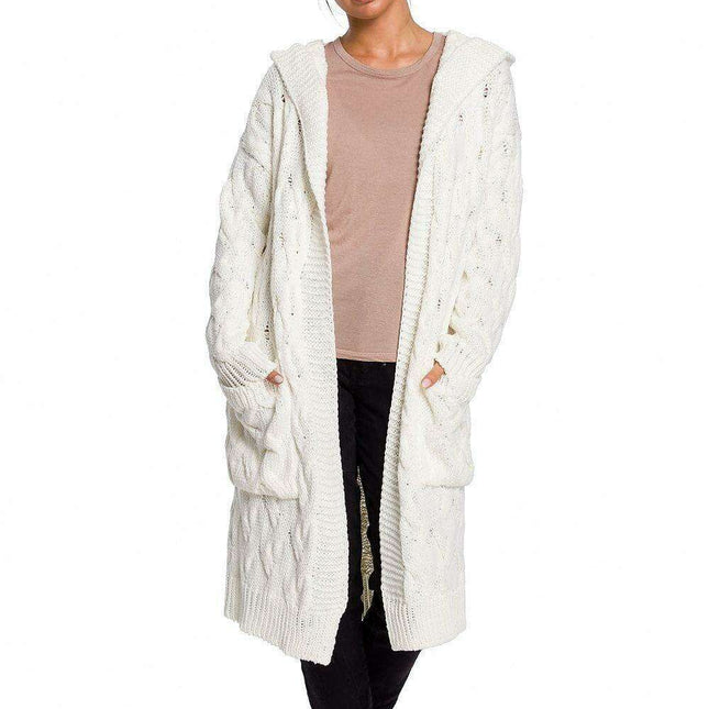 Plaid Hooded Warmth Cardigan