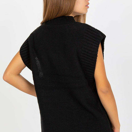 Plaid Knit Sleeveless Vest - Très Elite