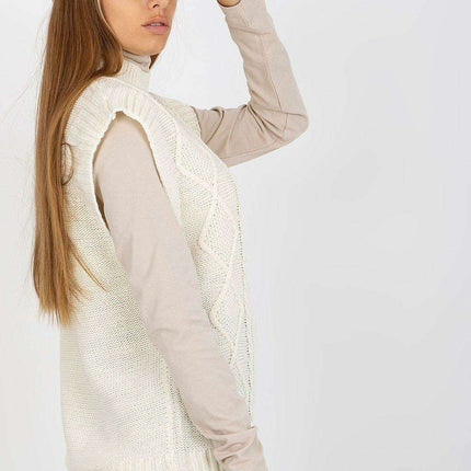 Plaid Knit Sleeveless Vest - Très Elite