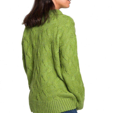 Plaid Over-the-Shoulder Knit Sweater for Cozy Winter Days - Très Elite