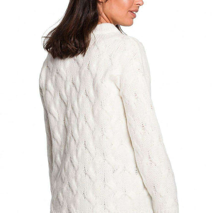 Plaid Over-the-Shoulder Knit Sweater for Cozy Winter Days - Très Elite