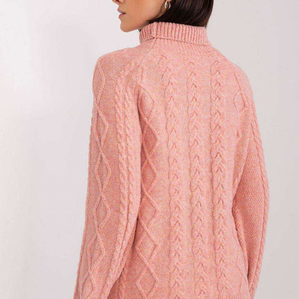 Plaid Patterned Turtleneck Sweater - Très Elite