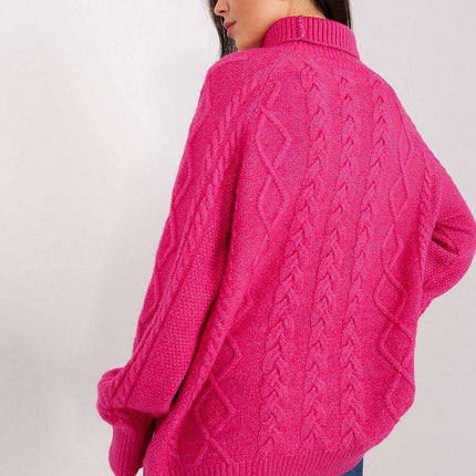 Plaid Patterned Turtleneck Sweater - Très Elite